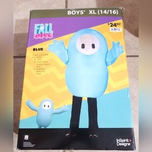 Fall Guys Classic Blue Costume - Kids Size XL (14/16)